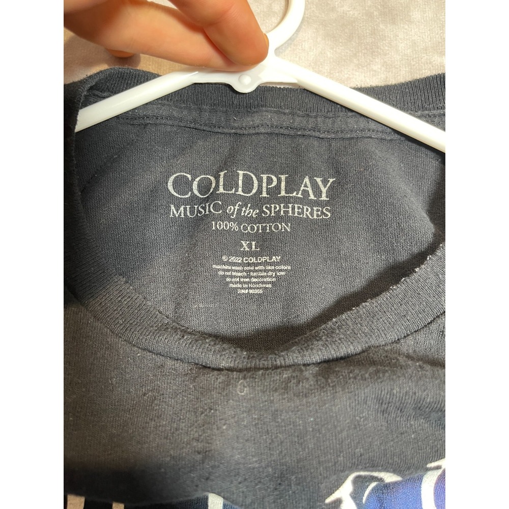 Coldplay Music of the Spheres Shirt Mens XL Black World Tour Band Tee 2022 - Picture 7 of 13
